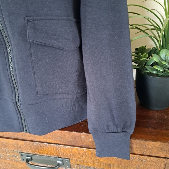 New! Mondetta Full Zip Active Jacket Women's XS Black Luxe Casual Top - Picture 12 of 14